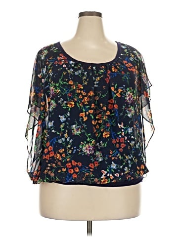 Bobeau 3/4 Sleeve Blouse (view 1)