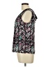 Candie's 100% Polyester Floral Black Sleeveless Blouse Size L - photo 5