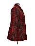 Unbranded 100% Polyester Plaid Red Coat Size L - photo 4
