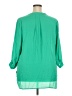 Violet & Claire 100% Polyester Solid Green 3/4 Sleeve Blouse Size 2X - photo 2