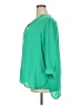 Violet & Claire 100% Polyester Solid Green 3/4 Sleeve Blouse Size 2X - photo 5