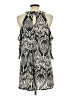 Bebop Paisley Silver Cocktail Dress Size L - photo 2