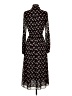 MICHAEL Michael Kors 100% Polyester Print Black Casual Dress Size XXS - photo 2