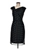 Connected Apparel Polka Dots Black Casual Dress Size 6 - photo 1