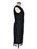 Connected Apparel Polka Dots Black Casual Dress Size 6 - photo 4