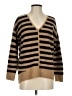 Madewell Stripes Brown Cardigan Size XXS - photo 1