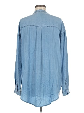 Hem & Thread Long Sleeve Button-Down Shirt (view 2)