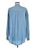 Hem & Thread 100% Tencel Blue Long Sleeve Button-Down Shirt Size M - photo 2