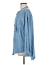 Hem & Thread 100% Tencel Blue Long Sleeve Button-Down Shirt Size M - photo 5