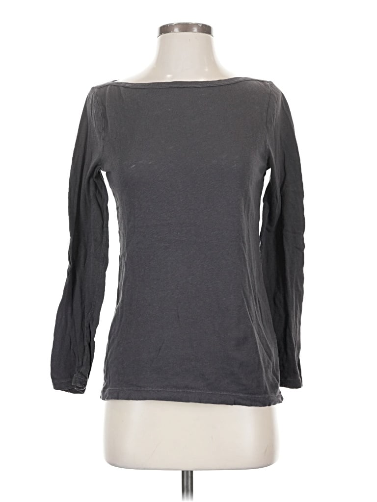Pre-owned Jcrew 3/4 Sleeve T-shirt In Gray