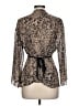 Nicole Miller 100% Polyester Tan Long Sleeve Blouse Size 12 - photo 2