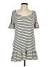 Max Studio Stripes Ivory Casual Dress Size L - photo 1