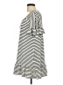 Max Studio Stripes Ivory Casual Dress Size L - photo 5