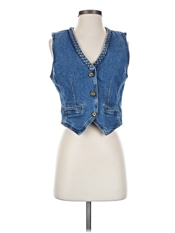 Avec Les Filles Denim Vest (view 1)