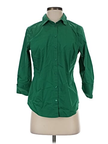 Worthington 3/4 Sleeve Button-Down Shirt (view 1)