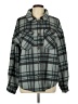 Love Tree 100% Polyester Plaid Gray Jacket Size L - photo 1