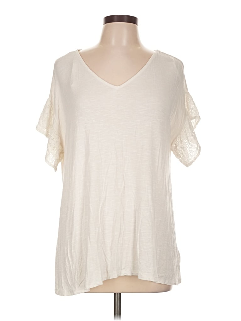 Pre-owned Knox Rose Short Sleeve T-shirt In Ivory