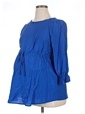 Isabel Maternity 3/4 Sleeve Blouse (view 1)