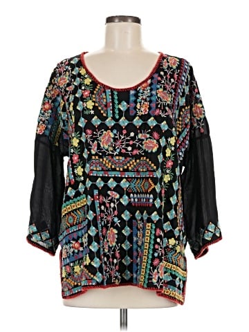 Johnny Was 3/4 Sleeve Blouse (view 1)