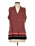 Van Heusen Burgundy Sleeveless Blouse Size L - photo 1