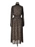 Free Press 100% Polyester Paisley Brown Casual Dress Size L - photo 1