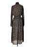 Free Press 100% Polyester Paisley Brown Casual Dress Size L - photo 2