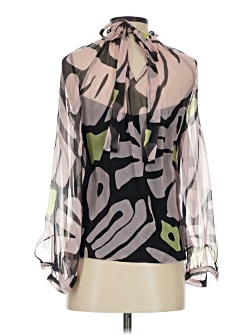 Max&Co. Long Sleeve Silk Top (view 2)