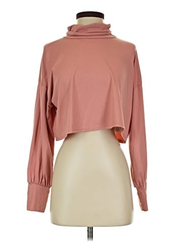 Blue Blush Turtleneck Sweater (view 1)
