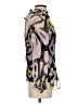 Max&Co. 100% Silk Print Gray Long Sleeve Silk Top Size 2 - photo 4