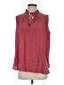 Ann Taylor LOFT 100% Polyester Burgundy Sleeveless Blouse Size S - photo 1