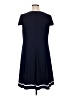 Chaps Solid Blue Casual Dress Size 16 - photo 2
