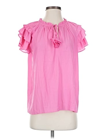 Rose + Olive Short Sleeve Blouse (view 1)