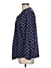 Old Navy 100% Rayon Polka Dots Blue Long Sleeve Blouse Size L - photo 5