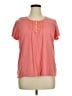 Chaps Pink Short Sleeve Top Size XL - photo 1