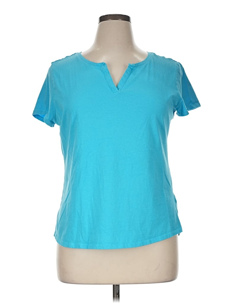 Pre-owned Ny & C Active T-shirt In Teal