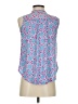 LOFT The Original 100% Polyester Blue Sleeveless Blouse Size XS (petite) - photo 2