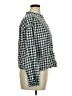 Gap 100% Cotton Checkered-gingham Blue Long Sleeve Blouse Size XL - photo 4