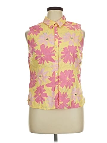 Crazy Horse by Liz Claiborne Sleeveless Button-Down Shirt (view 1)