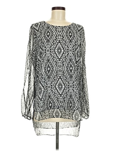 Roz & Ali Long Sleeve Blouse (view 1)