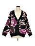 Entro 100% Polyester Floral Purple Cardigan Size M - photo 1