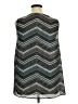 Torrid 100% Polyester Chevron-herringbone Gray Sleeveless Blouse Size 1X Plus (1) - photo 2