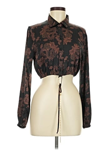Just Polly Long Sleeve Blouse (view 1)