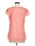 Roz & Ali 100% Polyester Orange Short Sleeve Blouse Size M - photo 2