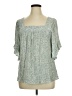 Daytrip Green Short Sleeve Blouse Size XL - photo 1