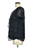 Roz & Ali 100% Polyester Stars Black Short Sleeve Blouse Size M - photo 5