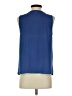 Nine West 100% Polyester Blue Sleeveless Blouse Size S - photo 2