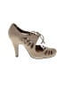 Crown Vintage Tan Heels Size 7 1/2 - photo 1