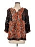 Caffé Marrakesh Orange 3/4 Sleeve Blouse Size L - photo 1