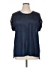 Peck & Peck Blue Short Sleeve Top Size XL - photo 1