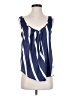 BCBGeneration 100% Polyester Stripes Blue Sleeveless Blouse Size S - photo 1